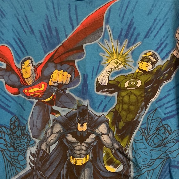 DC Comics Superheroes Long Sleeve T Shirt - Picture 3 of 5